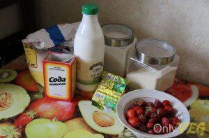 Пирог с клубникой пошаговый рецепт с фото