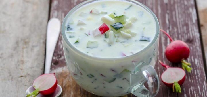 Окрошка вегетарианская