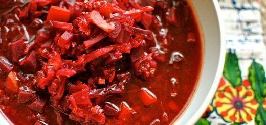 Сыроедческий борщ