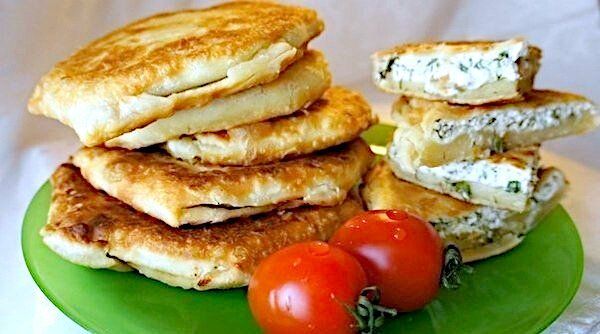 Кефирные конвертики с сыром