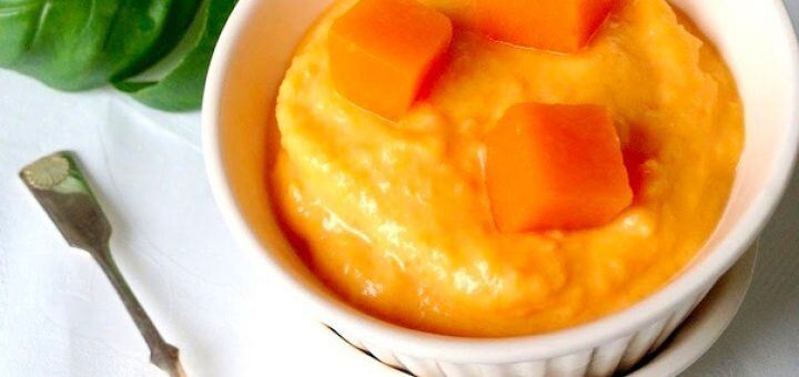 Кремовый десерт из тыквы