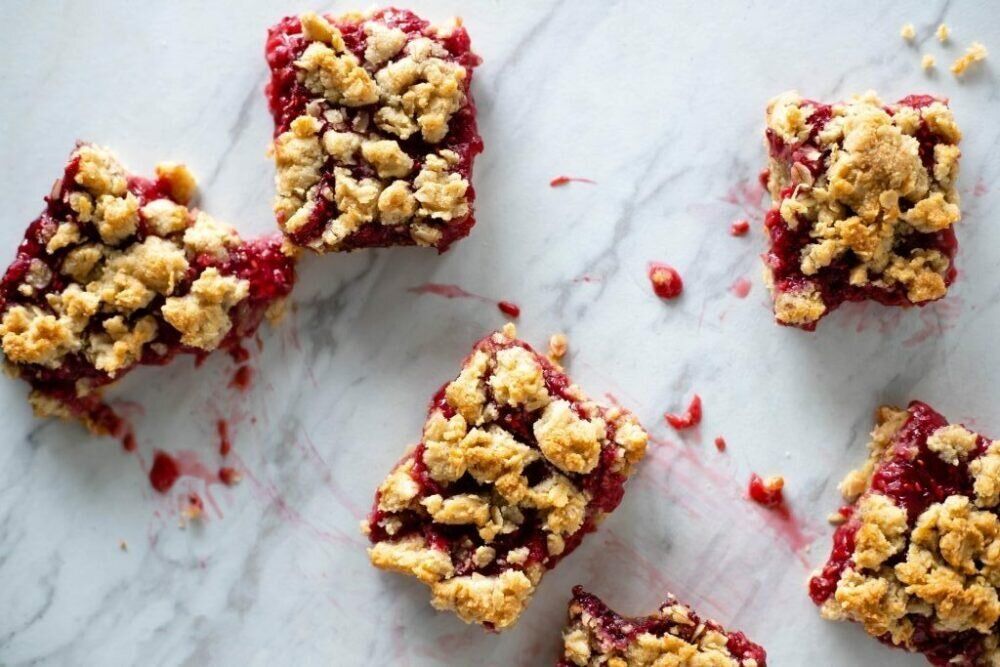 батончики с малиной