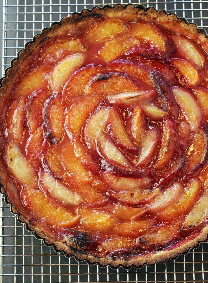 Сливово-персиковый пирог 