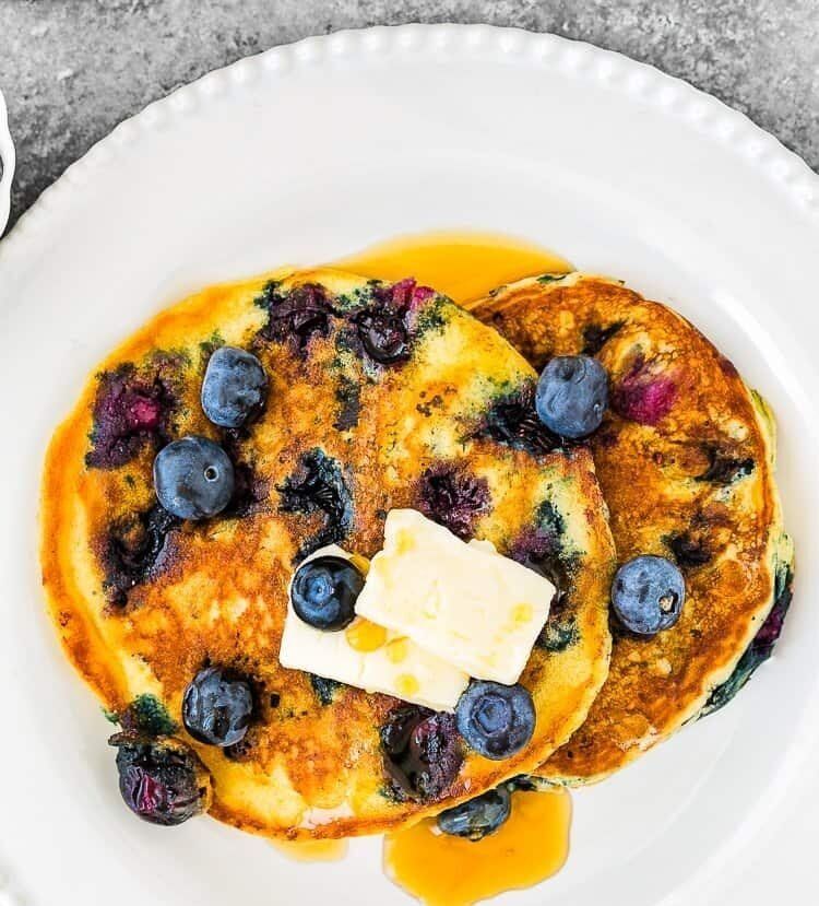 Оладьи с черникой 