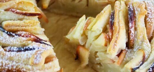 Слоеный яблочный пирог