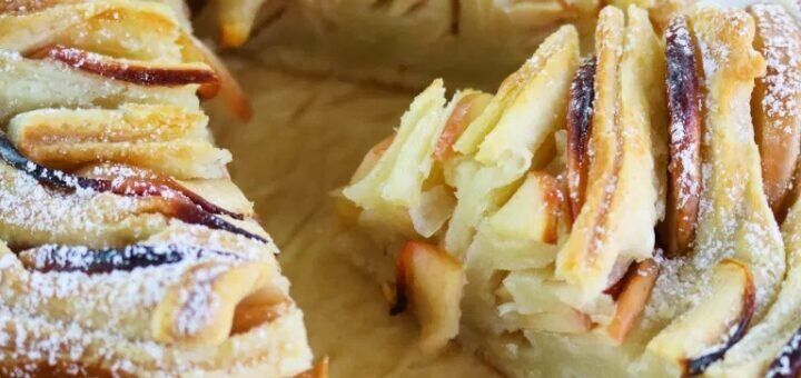 Слоеный яблочный пирог