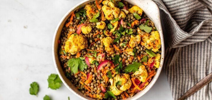 Чечевица с овощами