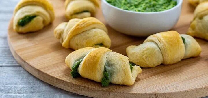 Рогалики со шпинатом