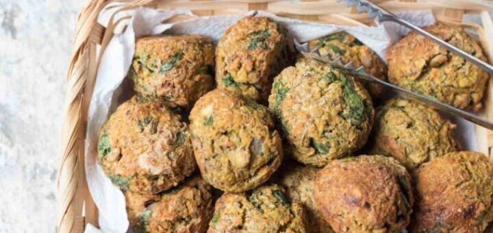 шпинатные фрикадельки