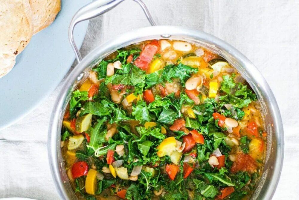 Овощное рагу с фасолью