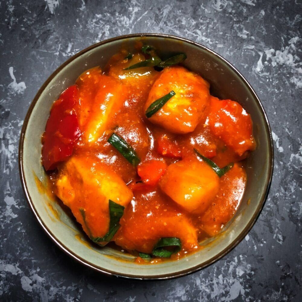 Сыр в кисло-сладком соусе 