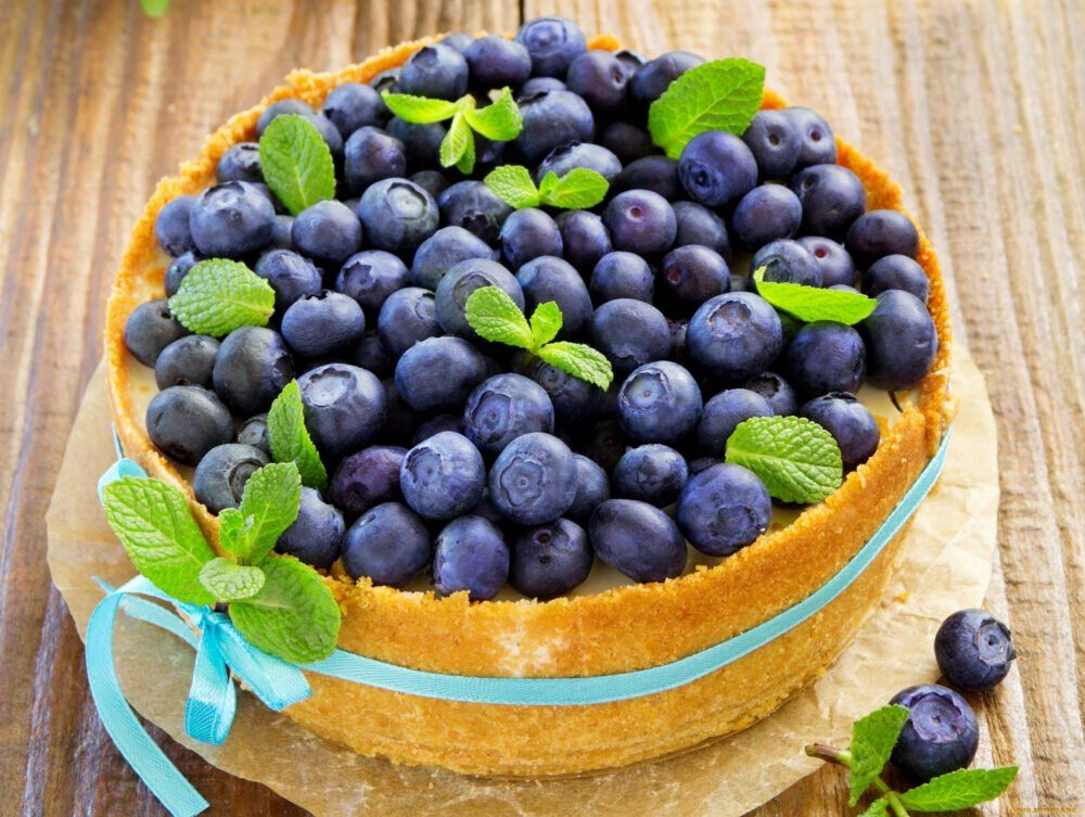 Черничный пирог 