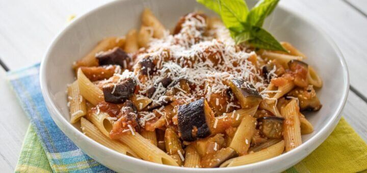 Макароны с баклажанами