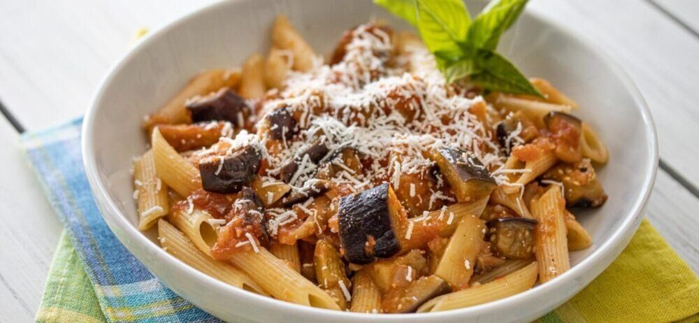 Макароны с баклажанами