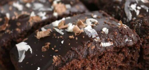 Шоколадный бисквит с глазурью