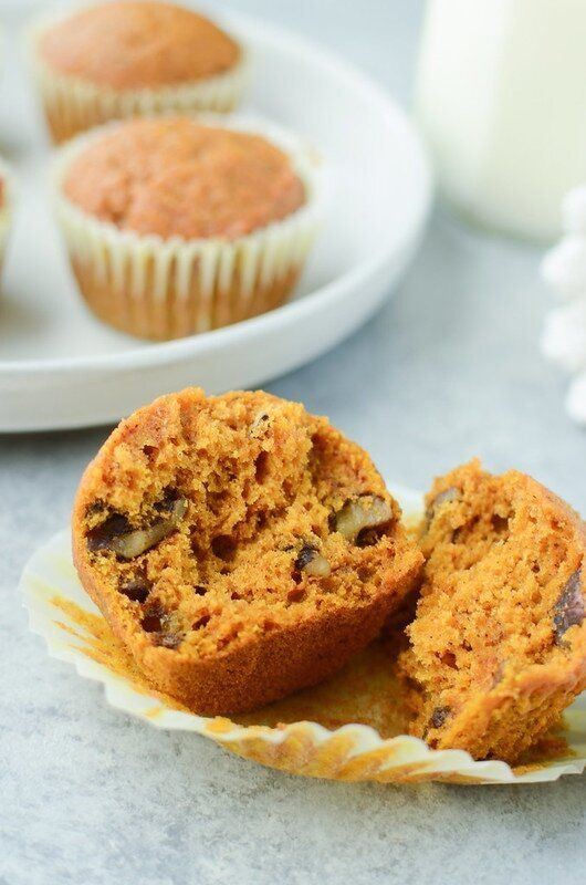 Маффины с тыквой и орехами