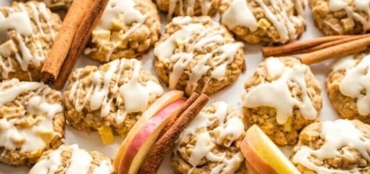 Овсяное печенье с яблоками и корицей