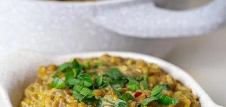 Карри с чечевицей и киноа