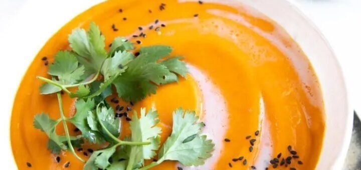 Морковный суп с имбирем
