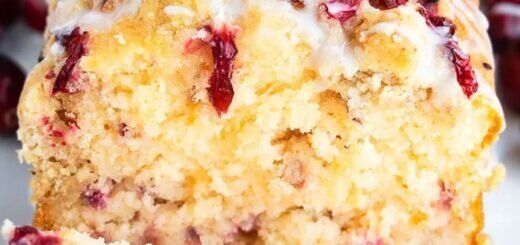 Апельсиновый кекс с клюквой