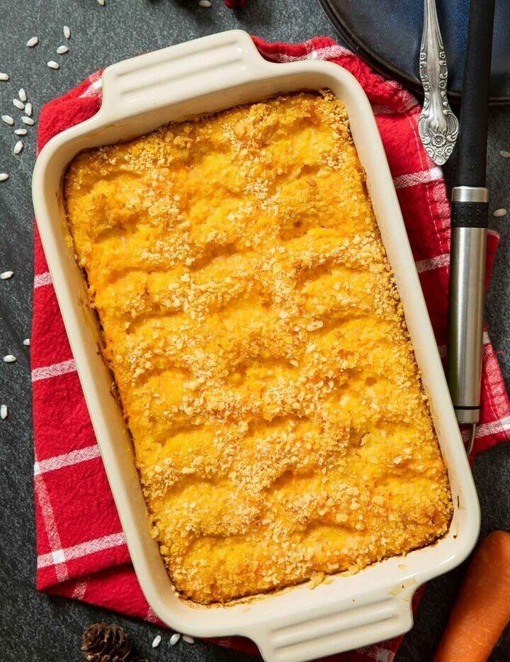 Морковно-рисовая запеканка