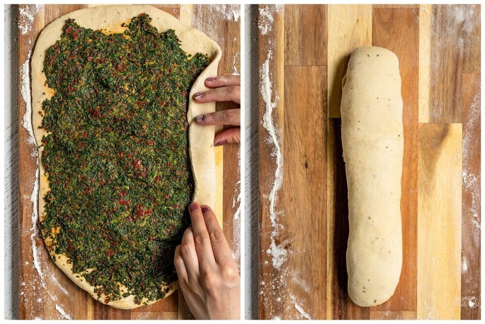 Хлеб с зеленью