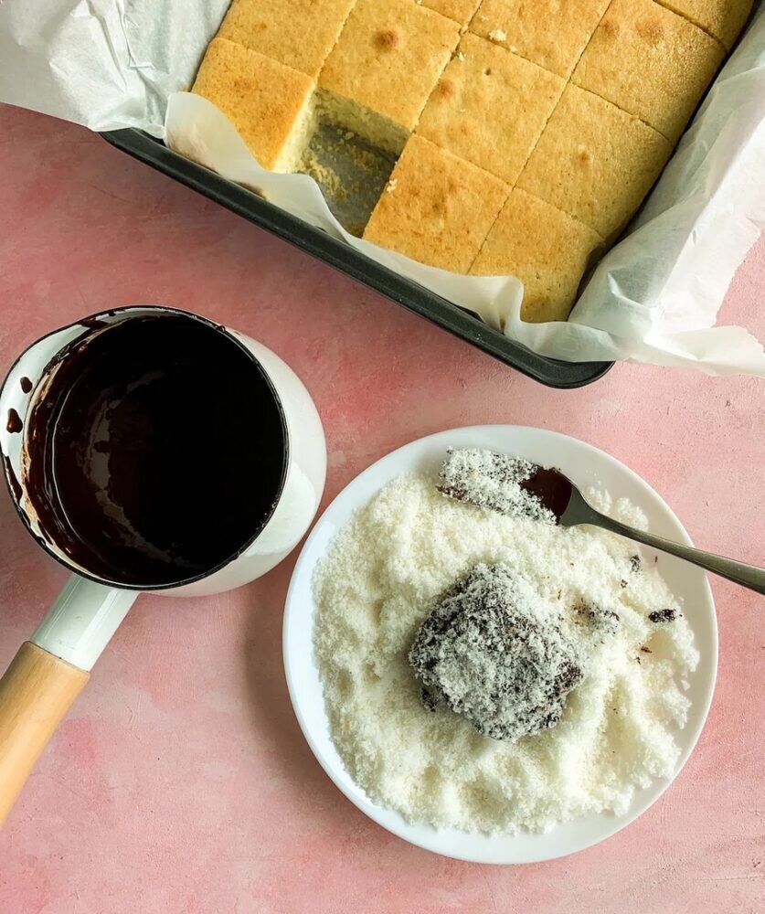 Пирожные Лемингтоны