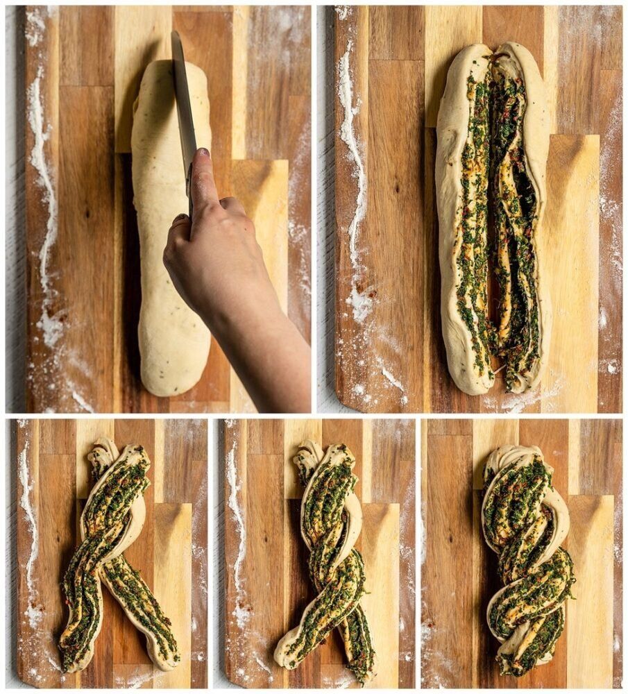 Хлеб с зеленью