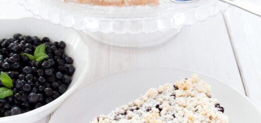 Чизкейк с черникой