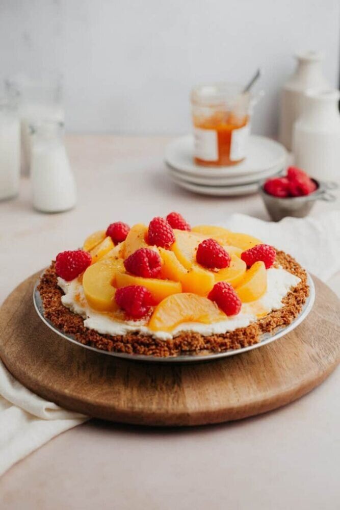 Персиковый чизкейк