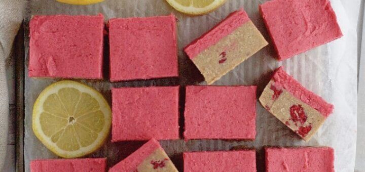 Лимонно - малиновые батончики