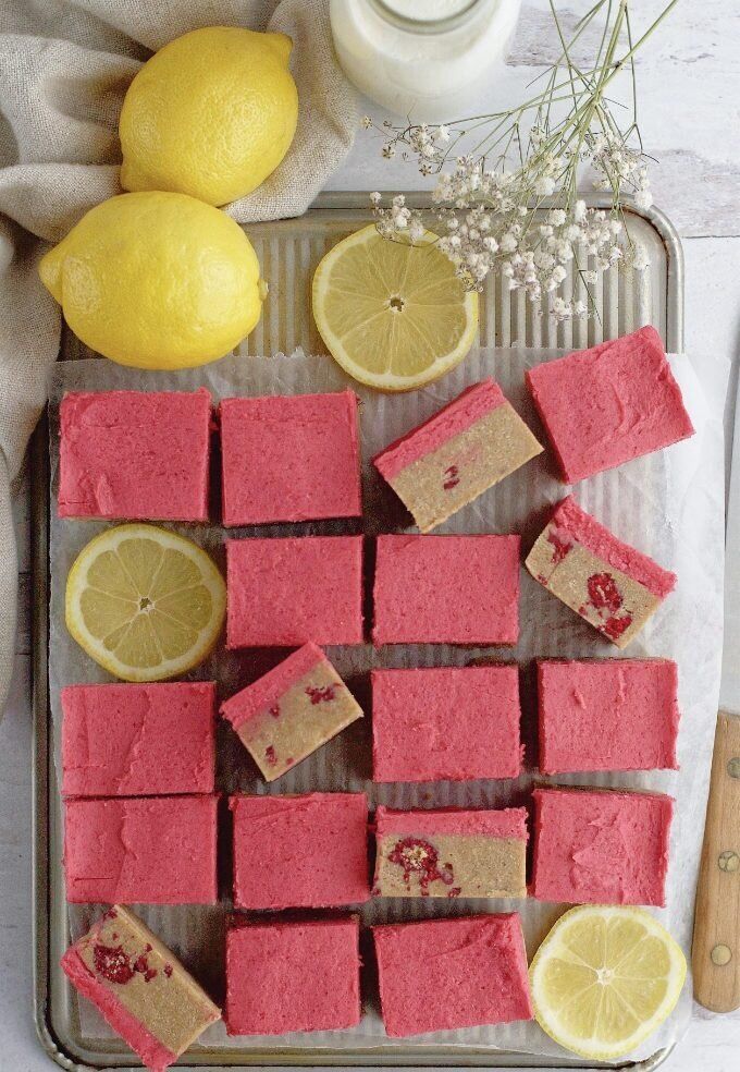 Лимонно - малиновые батончики