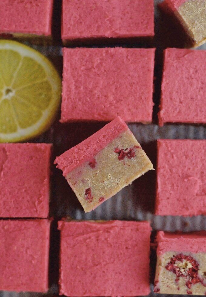 Лимонно - малиновые батончики