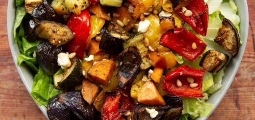 запеченных овощей