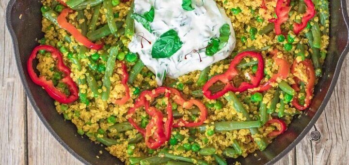 Киноа с овощами