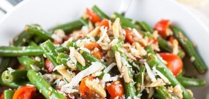 Салат с зеленой фасолью