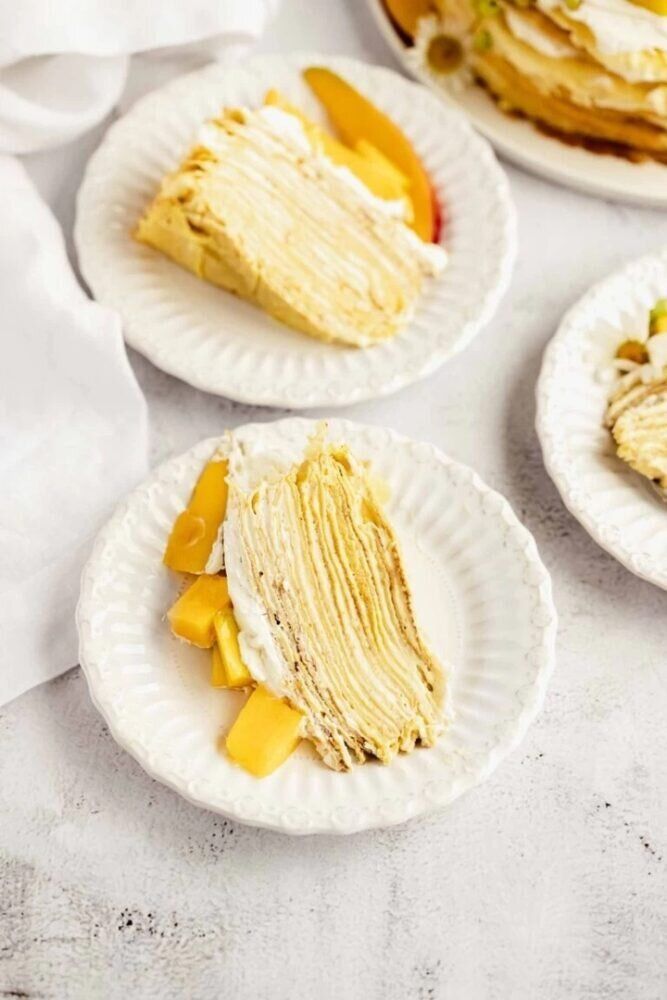 Блинный торт с манго