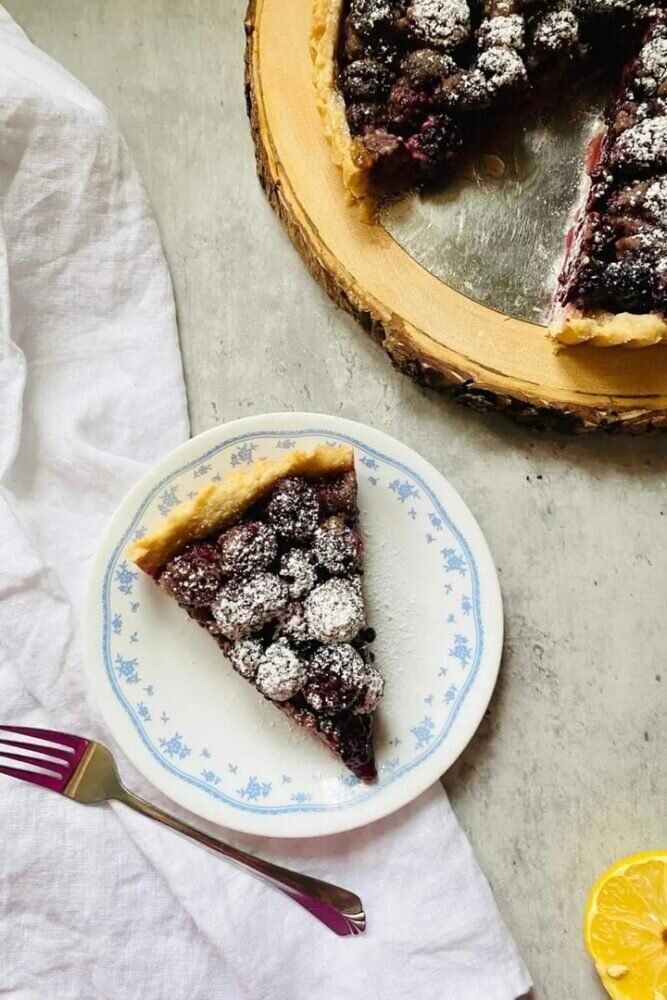 Ежевичный пирог