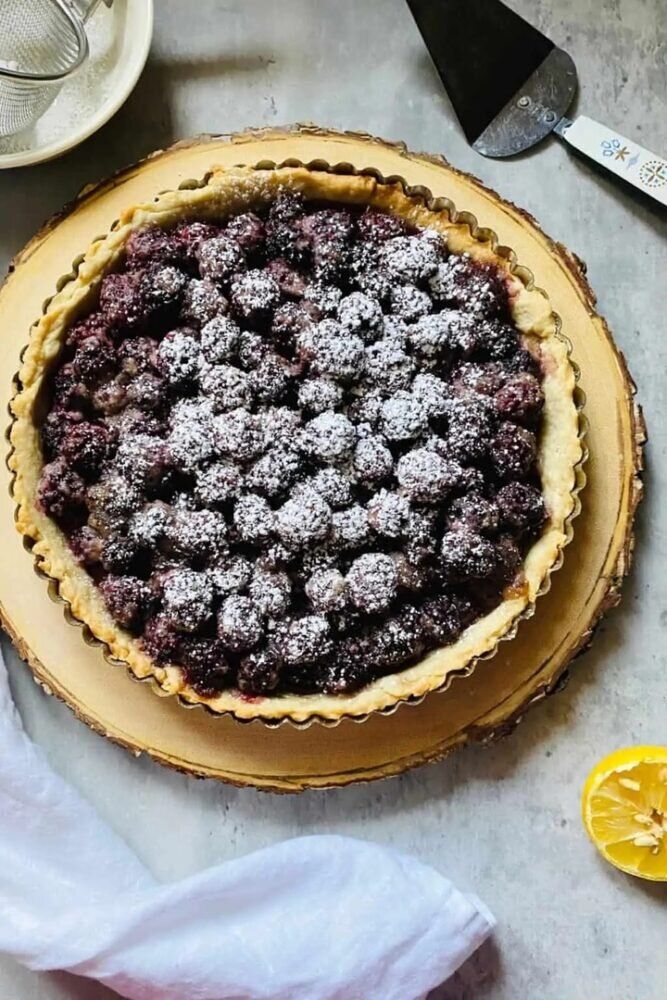 Ежевичный пирог