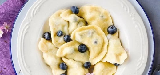 Вареники с черникой