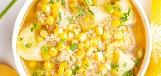 Кукурузный суп с киноа