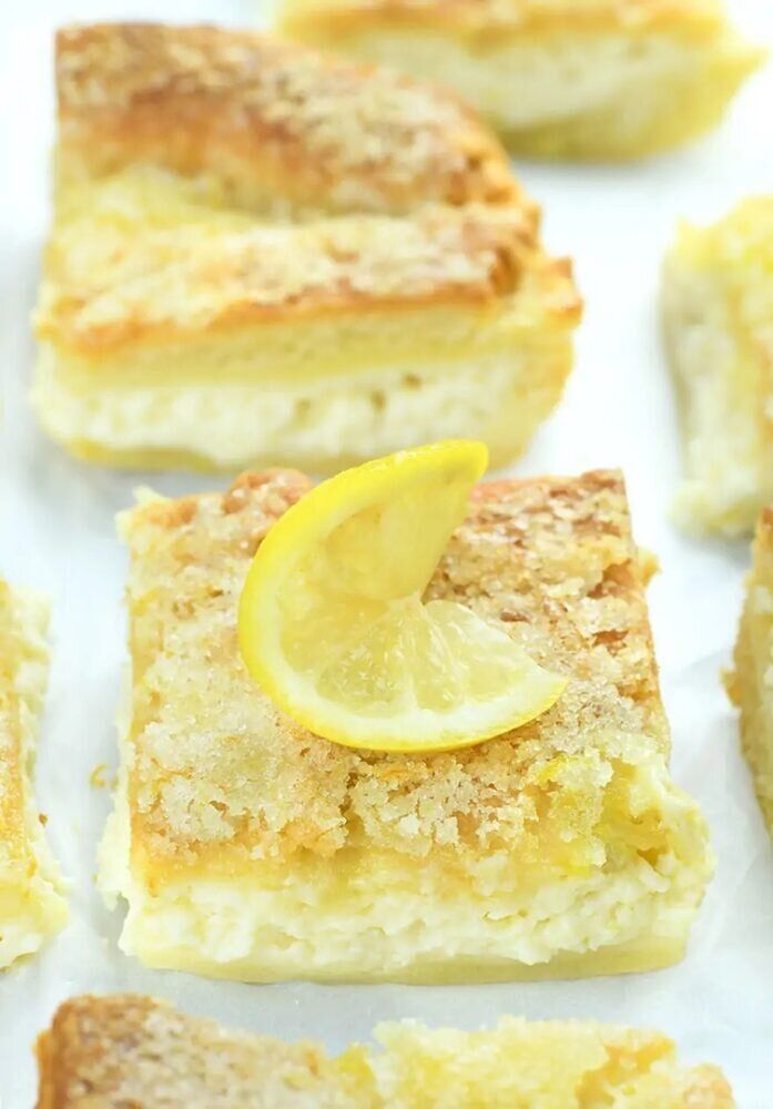 Творожный пирог с лимоном 